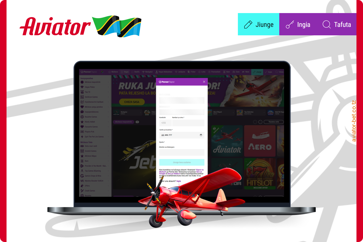 Mwongozo wa hatua kwa hatua jinsi ya kuanza kucheza Aviator kwenye Premier Bet nchini Tanzania