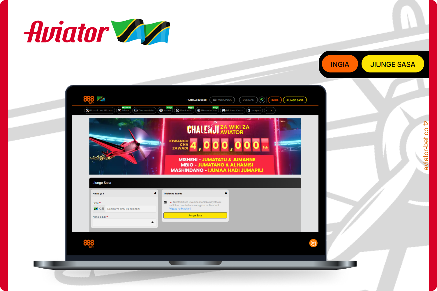 Mwongozo wa hatua kwa hatua kwa wachezaji wa Tanzania kuhusu jinsi ya kucheza Aviator kwenye 888bet